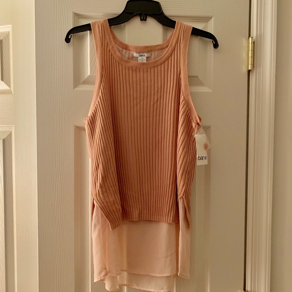 Women FittedScoop Neck Sweater Tank Top